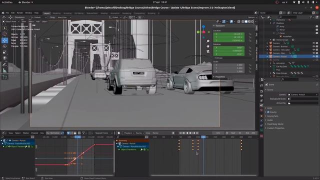 24. Car Pursuit Camera Animation смотреть онлайн