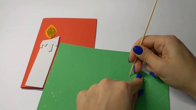 Рождественская открытка своими руками. DIY Christmas card. Новогодние поделки. смотреть онлайн