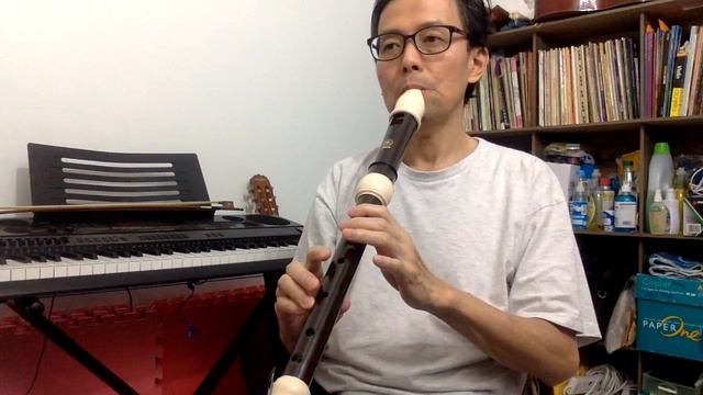 4. How to play tenor recorder : Middle C and Bohemian Folk Song смотреть онлайн