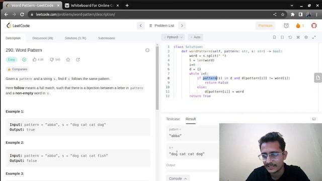 Word Pattern Leetcode -290 || Daily Leetcode Challenge-1st January || Python || Hindi ? смотреть онлайн