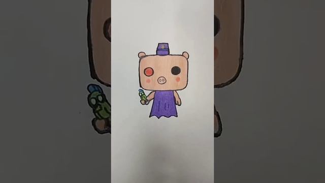 DIBUJOS de PIGGY ROBLOX FUNKO POP 1 Parte PIGGY ROBLOX FUNKO POP DRAWINGS 1 Part #shorts смотреть онлайн