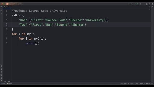 Python3 Tutorial - Nested Dictionaries using FOR LOOPS | Codivelent | Source Code University | Code смотреть онлайн