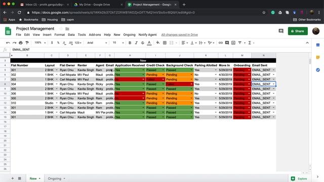 Work/Project Management using Google Sheets ( Assign task & send email to notify team from sheets) смотреть онлайн