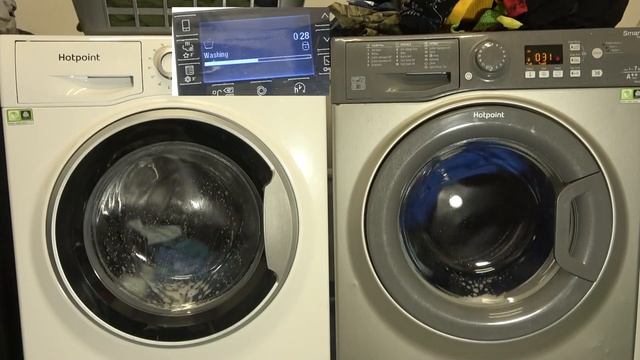 Wash Race - Hotpoint Active care RAPID 60 vs Hotpoint SMART / Rapid 60 vs Fast wash 60 minute wash. смотреть онлайн