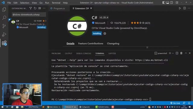 COMO EJECUTAR O CORRER CÓDIGO C# C SHARP EN VISUAL STUDIO CODE смотреть онлайн
