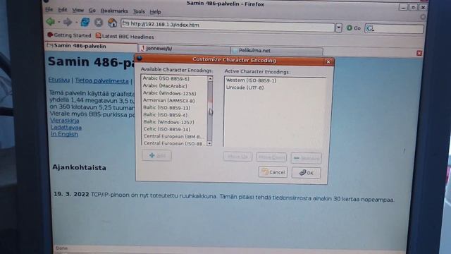 Character encoding menu from Mozilla Firefox 1.5.0.5 смотреть онлайн