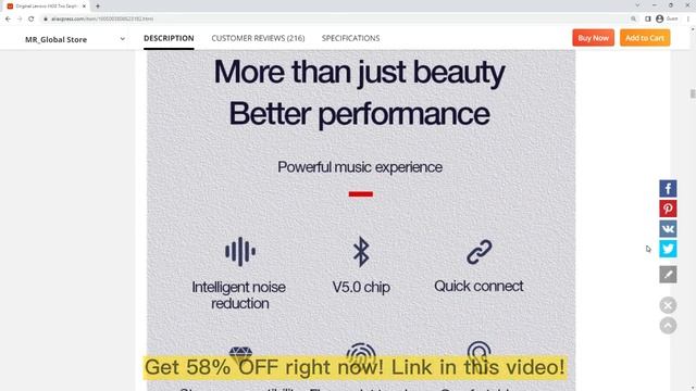 TWS Original Lenovo HT38 TWS Earphone Wireless Bluetooth Headphones AI Control Mini Headset Stereo смотреть онлайн