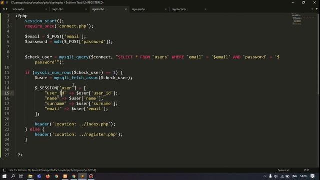 2-сабақ: Авторизация және Сессия қолдану (HTML, PHP+MySQL) смотреть онлайн
