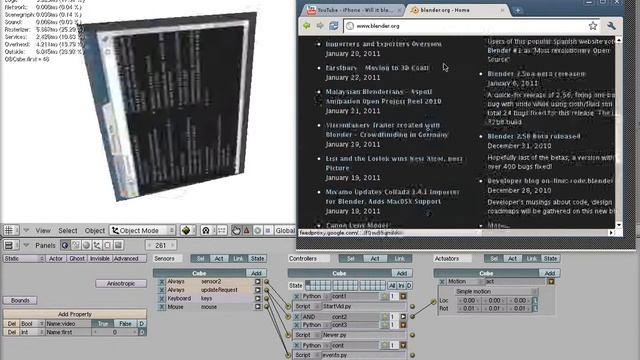 VNC texture for Blender Game Engine смотреть онлайн