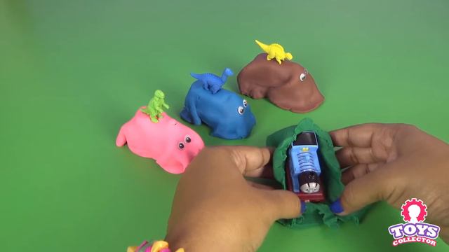 Play Doh Thomas & Friends Guessing Game! Guess Who's Hiding in Olaf Eggs! смотреть онлайн