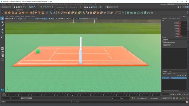 Intro to Maya: Lesson 7 / 10 - Animation Basics I (Keyframes and FPS) смотреть онлайн