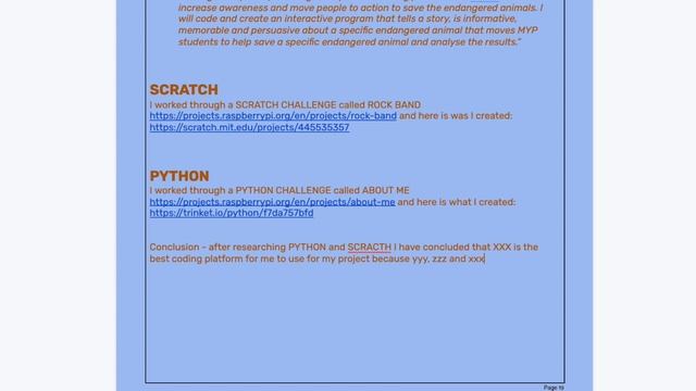 PYTHON & SCRATCH Coding | Endangered Species Project | G6 Criterion A IV | MYP DESIGN ? смотреть онлайн