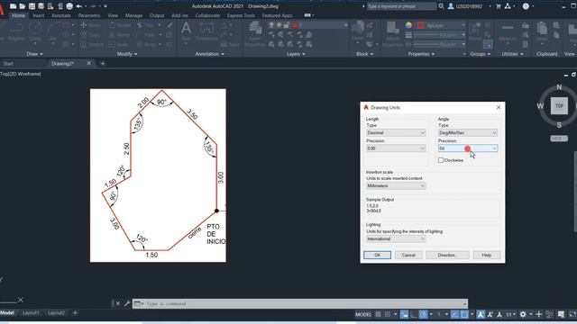 4.Comando UNITS,LINE,POLYLINE, dibujar rápidamente AutoCAD 2D - 2021 смотреть онлайн
