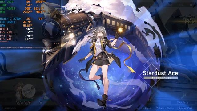 UNLOCKED FPS GAMEPLAY | Honkai Star Rail : GeForce RTX 2070 8GB + Ryzen 7 2700x 1080p 60Fps+ смотреть онлайн