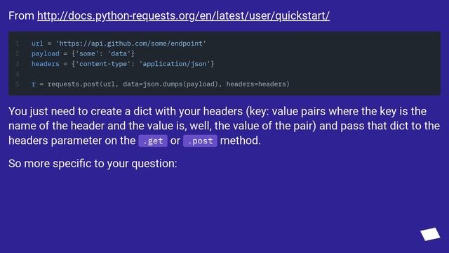 Adding headers to requests module смотреть онлайн