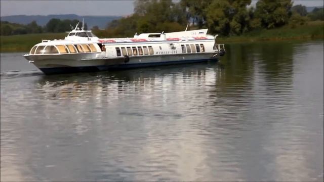 Метеор 249 отправляется от Нового Речного порта в Болгарах 12 08 2016г смотреть онлайн