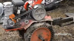 Меняю колёса на мотоблоке