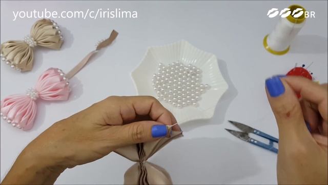 Laço de Cetim ? Laço Bonequinha de Luxo ? DIY ? PAP ? TUTORIAL ? Iris Lima смотреть онлайн