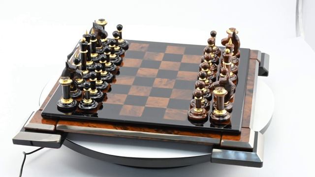 Шахматы из обсидиана 395*395мм, в подарочной упаковке Арт: 1459003-2 смотреть онлайн