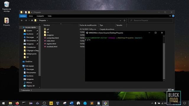 Aprendiendo a usar GIT 4, confirmar archivos en stage con git commit |BlackMod| смотреть онлайн