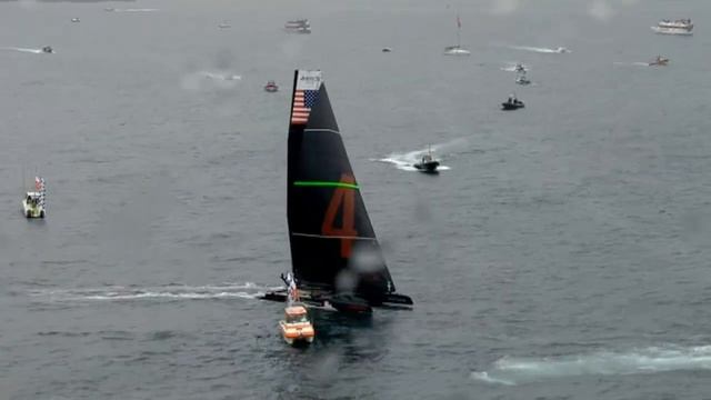 Oracle Racing Spithill close the gap on Emirates team New Zealand смотреть онлайн