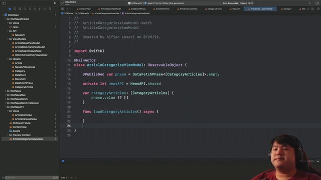 Building tvOS 15 News App with SwiftUI 3 and NewsAPI смотреть онлайн