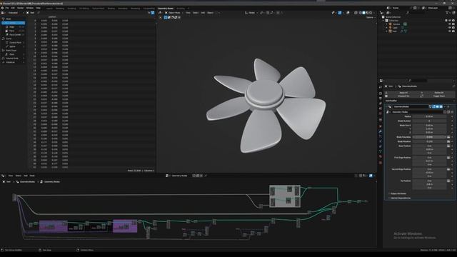 Blender | Geometry Nodes | Fan Generator смотреть онлайн