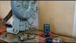 генератор на ветряк тест нагрузки мотор от стиральной машинки LG