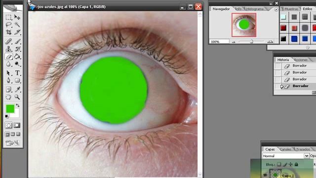 como cambiar el color de los ojos en el photoshop cs2 смотреть онлайн