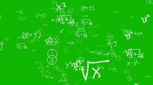 Математические формулы на зеленом фоне