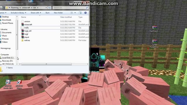 How To Install Optifine/HD Texture Pack For Minecraft 1.5.2