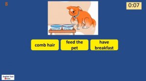 Daily Routines Worksheet Quiz for Kids