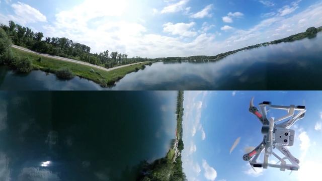 360° tour above Hazewinkel Windsurfing " Den Bocht " Willebroek, Belgium смотреть онлайн