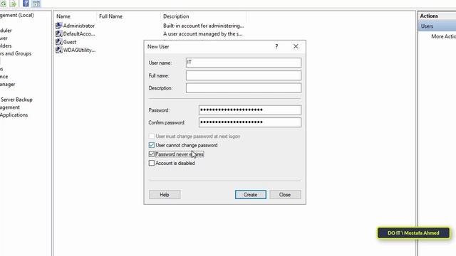 Windows Server 2022 . How to Create a New Local User and add User to the Administrators Group смотреть онлайн