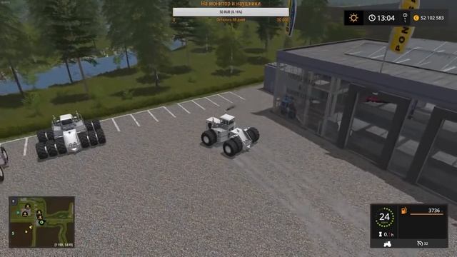 Farming Simulator 17 стрим карта Cherry Hills+ДЛС-Big Bud Pack тест смотреть онлайн
