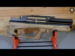 Пневматическая винтовка Дубрава Анчутка Буллпап 5.5 мм V4 (300 мм, Орех) видео обзор 4k