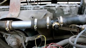 Установка патрубка (тройника) под датчик включения вентилятора радиатора