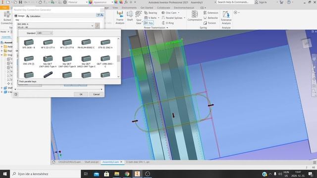 How to generate keyway in Inventor 2021 смотреть онлайн