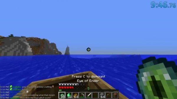 Minecraft Former World Record Speedrun - 19:31 - Random Seed