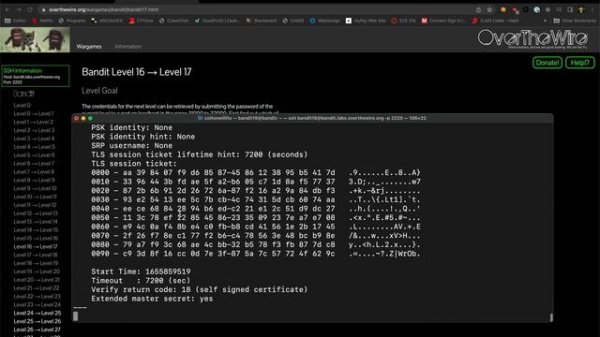 OverTheWire Bandit Level 16-17