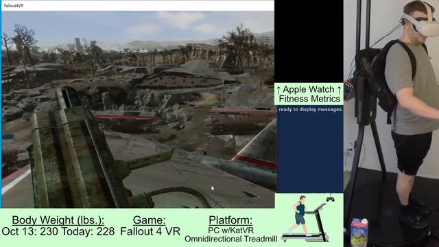 Fallout 4 VR on Omnidirectional Treadmill on PC смотреть онлайн
