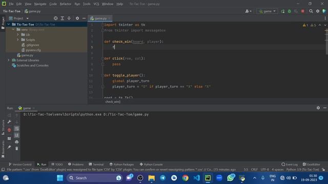 Learn Python Game Development: Build a Tic Tac Toe Game with Tkinter | Tutorial смотреть онлайн