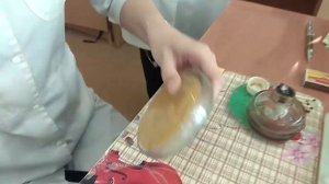 Пересев части колонии микроорганизмов на скошенный МПА