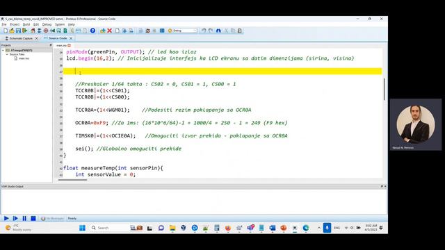 Internet Stvari (2023) - Arduino COVID Zaštita (SRF04, TMP36) I Rad Sa Servo Motorom