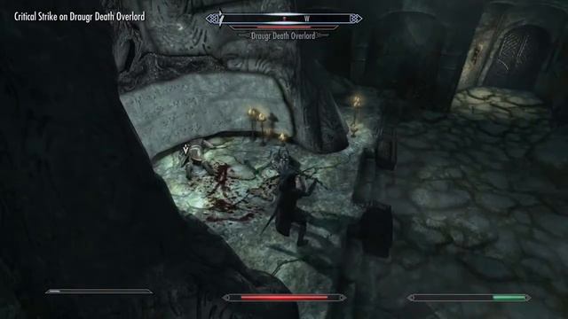 Skyrim - Killing A Draugr Death Overlord смотреть онлайн