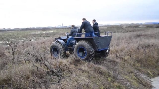 ВЕЗДЕХОД ТАЙГА 4х4 СМОЖЕТ ПЕРЕЕХАТЬ КАНАВУ 1,5 МЕТРА? смотреть онлайн