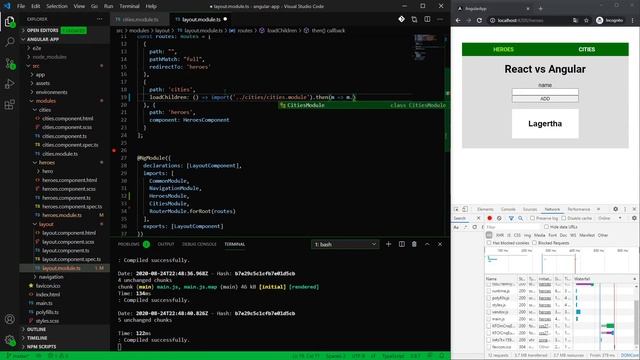 ANGULAR VS REACT - LAZY LOADING (ANGULAR PART) смотреть онлайн