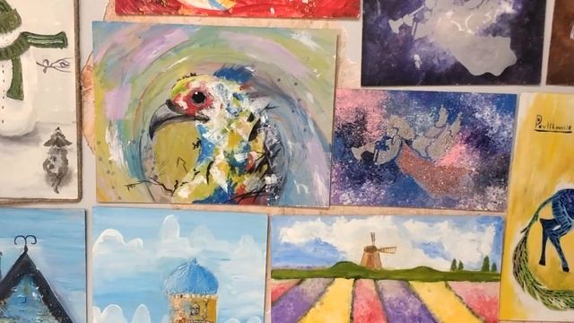 Как вешать картины / Как разместить много картин на стене / Hang pictures on the wall смотреть онлайн