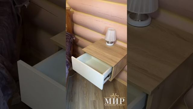 Подвесная прикроватная тумба( открыванием от нажатия) смотреть онлайн