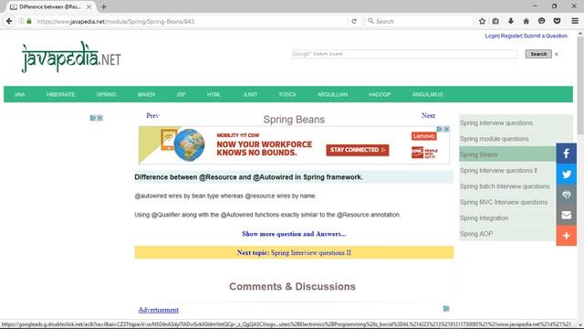 Difference between @Resource and @Autowired in Spring framework.
| javapedia.net смотреть онлайн